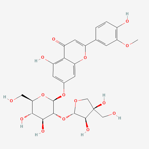 3'-Methoxy apiin (CAS: 33579-63-4) - Chemical Structure and Molecular Formula 