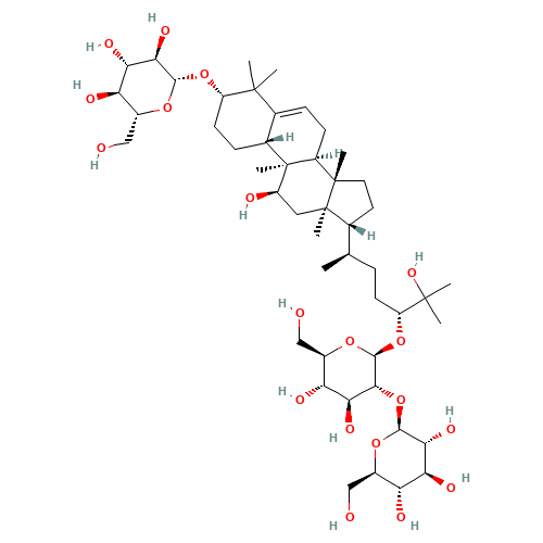Mogroside Ⅲe (CAS: 88901-37-5) - Chemical Structure and Molecular Formula 