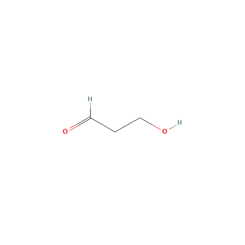 3-hydroxypropionaldehyde (CAS: 2134-29-4) - Chemical Structure and Molecular Formula 