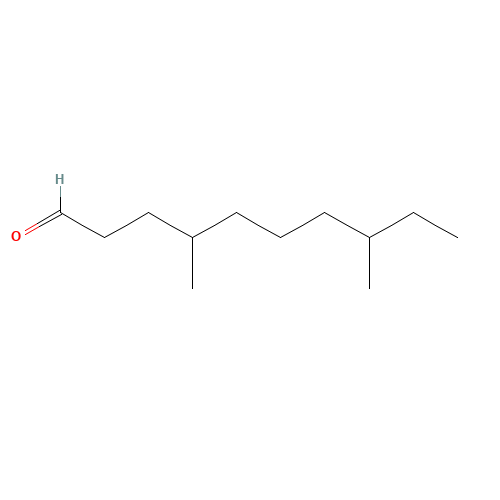 4,8-dimethyldecanal (CAS: 75983-36-7) - Chemical Structure and Molecular Formula 