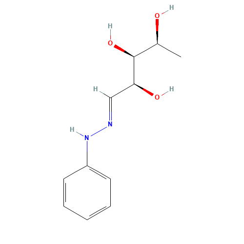 5-Deoxy-L-arabinose phenylhydrazone- (CAS: 59245-36-2) - Chemical Structure and Molecular Formula 