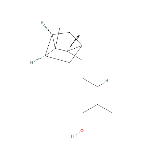 cis-alpha-Santalol (CAS: 115-71-9) - Chemical Structure and Molecular Formula 