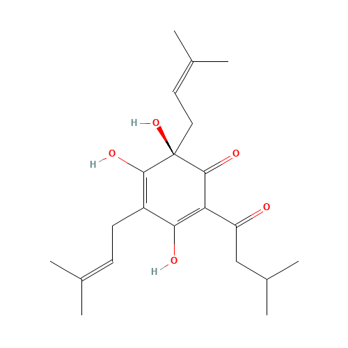 Humulon (CAS: 26472-41-3) - Chemical Structure and Molecular Formula 