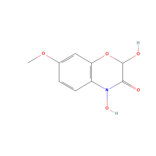DIMBOA (CAS: 15893-52-4) - Chemical Structure and Molecular Formula 