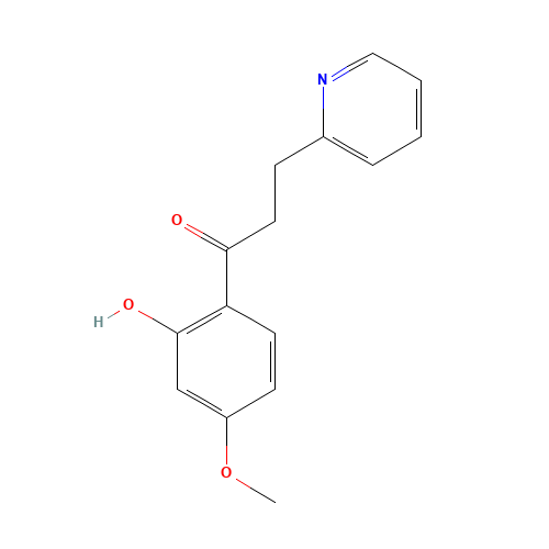 Hydroxymethoxyphenylpyridinylpropanone (CAS: 1190229-37-8) - Chemical Structure and Molecular Formula 