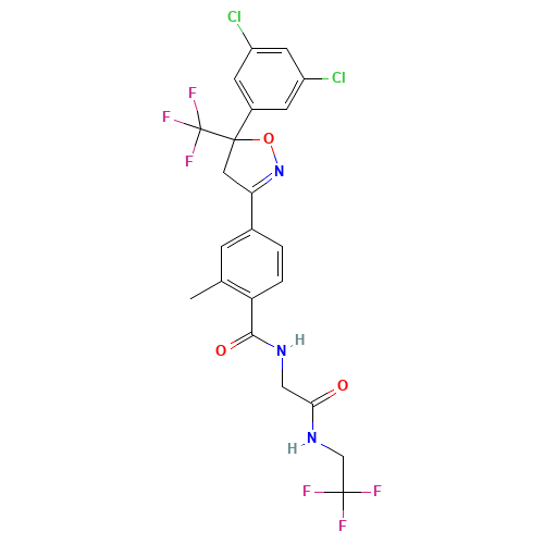 Fluralaner (CAS: 864731-61-3) - Chemical Structure and Molecular Formula 