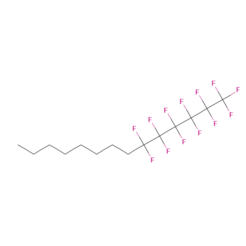 1-(Perfluorohexyl)octane (CAS: 133331-77-8) - Chemical Structure and Molecular Formula 