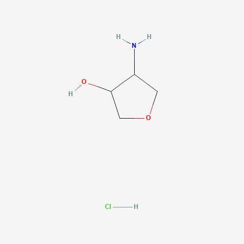 4-Aminotetrahydrofuran-3-ol hydrochloride (CAS: 1311313-87-7) - Chemical Structure and Molecular Formula 