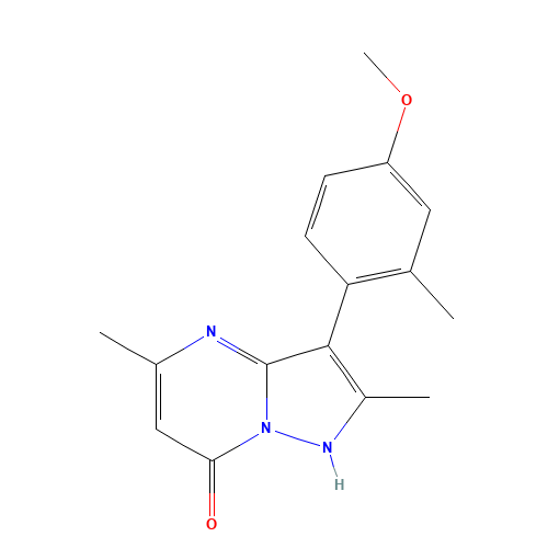 3-(4-Methoxy-2-methyl-phenyl)-2,5-dimethyl-pyrazolo[1,5-A]pyrimidin-7-OL (CAS: 457911-53-4) - Related Chemical Product