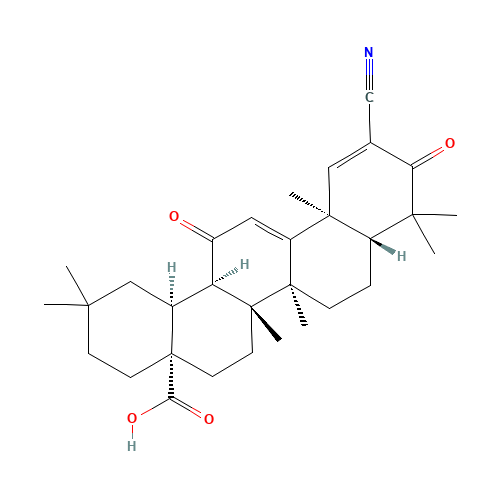 Bardoxolone (CAS: 218600-44-3) - Chemical Structure and Molecular Formula 