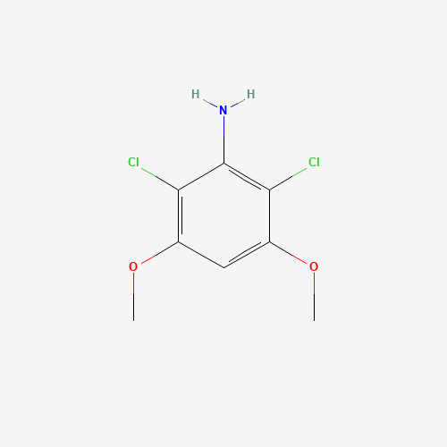 2,6-Dichloro-3,5-dimethoxyaniline (CAS: 872509-56-3) - Chemical Structure and Molecular Formula 