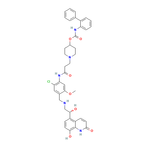 Batefenterol (CAS: 743461-65-6) - Chemical Structure and Molecular Formula 