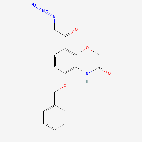 8-(2-Azidoacetyl)-5-(benzyloxy)-2H-benzo[b][1,4]oxazin-3(4H)-one (CAS: 1035229-34-5) - Related Chemical Product