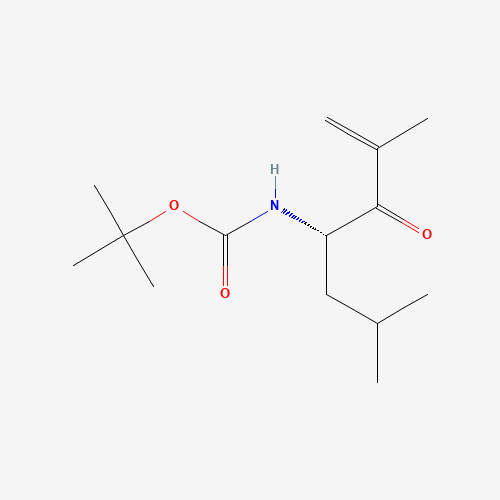 (S)-tert-butyl (2,6-dimethyl-3-oxohept-1-en-4-yl)carbamate (CAS: 247068-81-1) - Chemical Structure and Molecular Formula 