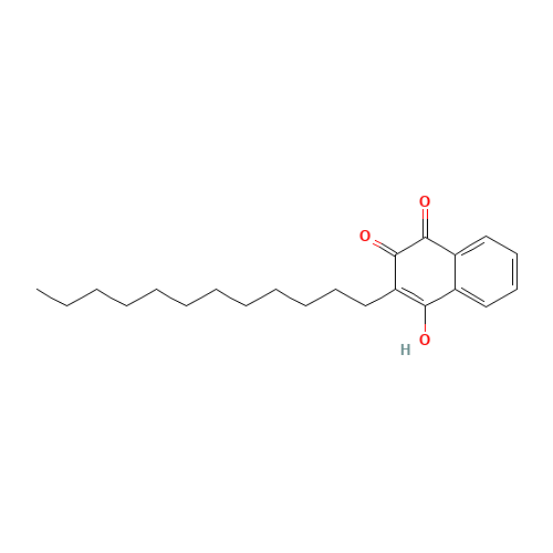 2-Dodecyl-3-hydroxy-1,4-naphthoquinone (CAS: 57960-31-3) - Chemical Structure and Molecular Formula 