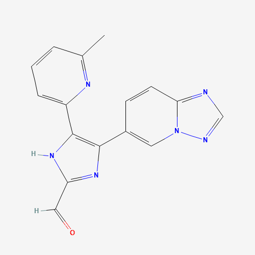 4-([1,2,4]triazolo[1,5-a]pyridin-6-yl)-5-(6-methylpyridin-2-yl)-1H-imidazole-2-carbaldehyde (CAS: 1352609-91-6) - Chemical Structure and Molecular Formula 