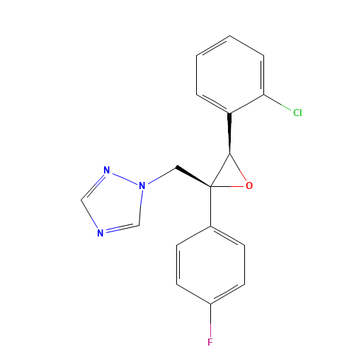 Epoxiconazol (CAS: 133855-98-8) - Chemical Structure and Molecular Formula 