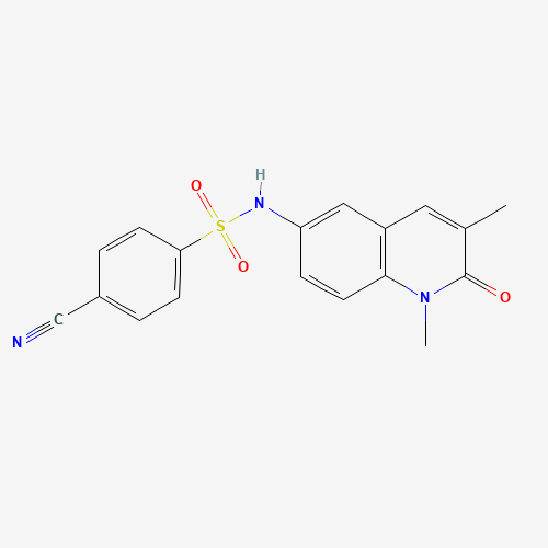 4-Cyano-N-(1,2-dihydro-1,3-dimethyl-2-oxo-6-quinolinyl)benzenesulfonamide (CAS: 1884640-99-6) - Related Chemical Product