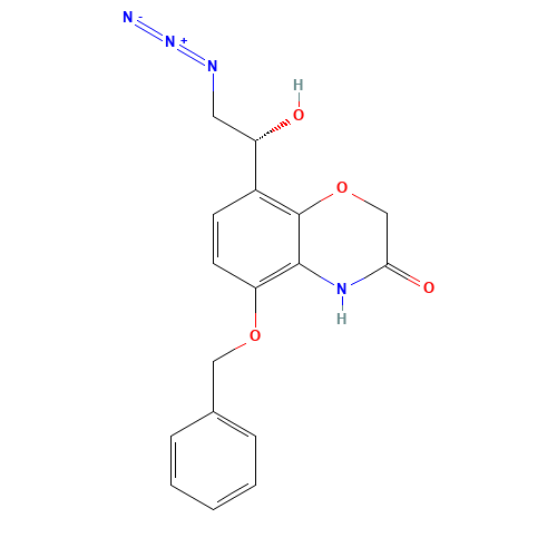 8-[(1R)-2-Azido-1-hydroxyethyl]-5-phenylmethoxy-4H-1,4-benzoxazin-3-one (CAS: 1179336-41-4) - Related Chemical Product