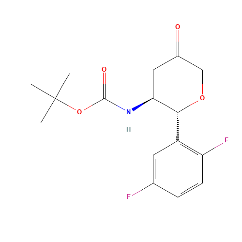 tert-butyl ((2R,3S)-2-(2,5-difluorophenyl)-5-oxotetrahydro-2H-pyran-3-yl)carbamate (CAS: 951127-25-6) - Related Chemical Product