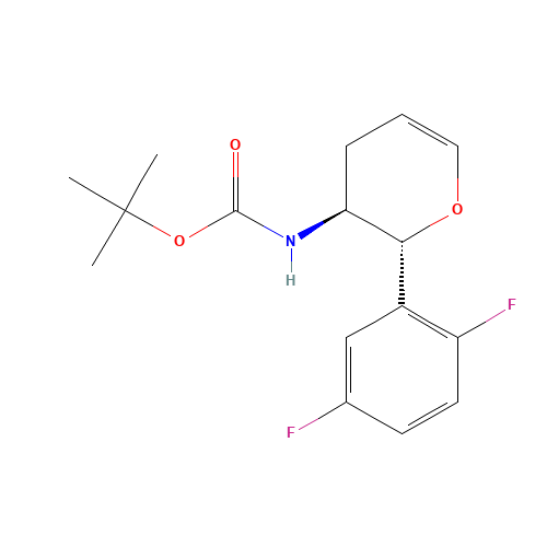 tert-butyl ((2R,3S)-2-(2,5-difluorophenyl)-3,4-dihydro-2H-pyran-3-yl)carbamate (CAS: 1172623-98-1) - Related Chemical Product