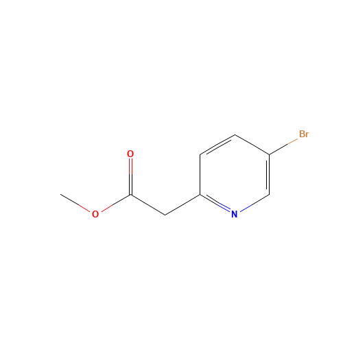 Methyl 2-(5-bromopyridin-2-YL)acetate (CAS: 917023-06-4) - Chemical Structure and Molecular Formula 