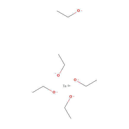 Tantalum(5+) ethanolate (CAS: 6074-84-6) - Chemical Structure and Molecular Formula 
