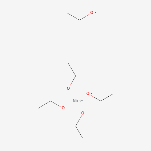 Niobium(V) ethoxide (CAS: 3236-82-6) - Chemical Structure and Molecular Formula 