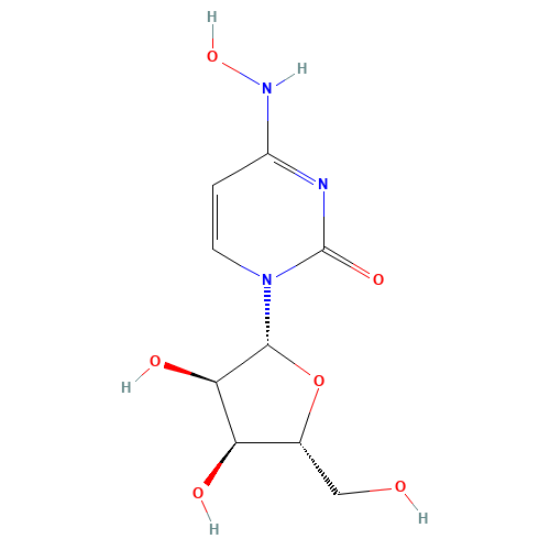 N(4)-Hydroxycytidine (CAS: 3258-02-4) - Chemical Structure and Molecular Formula 