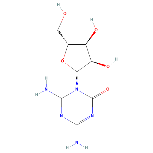 6-Amino-5-azacytidine (CAS: 105331-00-8) - Chemical Structure and Molecular Formula 
