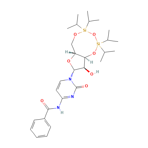 N4-Benzoyl-3',5'-O-(1,1,3,3-tetraisopropyl-1,3-disiloxanediyl)cytidine (CAS: 69304-43-4) - Related Chemical Product