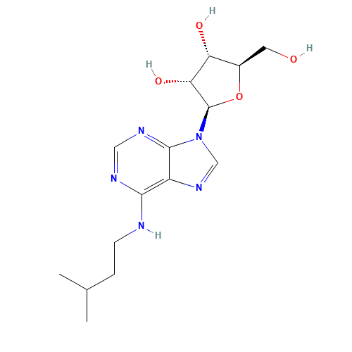 N-Isopentyladenosine (CAS: 17659-78-8) - Chemical Structure and Molecular Formula 