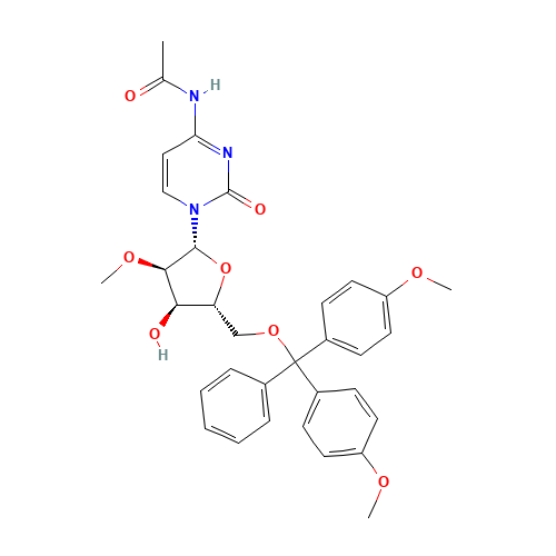 N-(1-((2R,3R,4R,5R)-5-((Bis(4-methoxyphenyl)(phenyl)methoxy)methyl)-4-hydroxy-3-methoxytetrahydrofuran-2-yl)-2-oxo-1,2-dihydropyrimidin-4-yl)acetamide (CAS: 199593-08-3) - Related Chemical Product