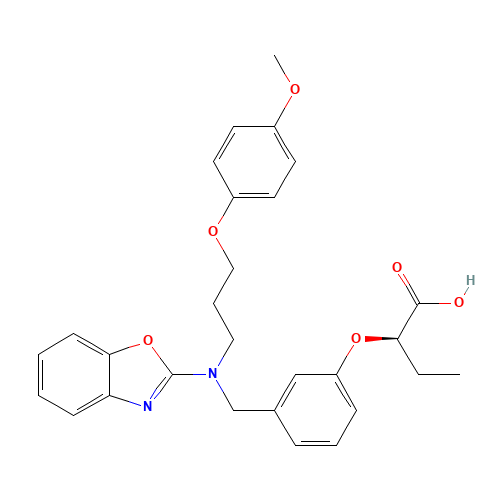Pemafibrate (CAS: 848259-27-8) - Chemical Structure and Molecular Formula 
