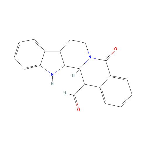 14-Formyldihydrorutaecarpine (CAS: 68353-23-1) - Chemical Structure and Molecular Formula 
