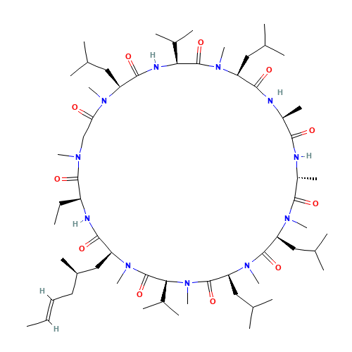 cyclosporin F (CAS: 83574-28-1) - Chemical Structure and Molecular Formula 