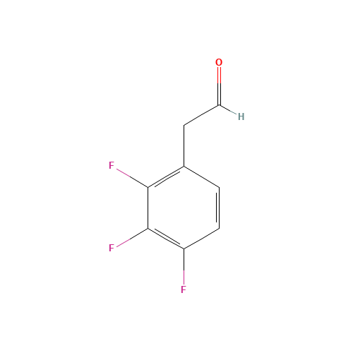 Benzeneacetaldehyde, 2,3,4-trifluoro- (CAS: 1130309-58-8) - Chemical Structure and Molecular Formula 