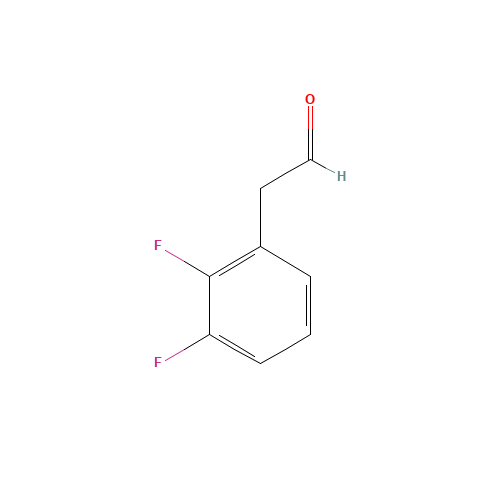 2,3-Difluorophenylacetaldehyde (CAS: 866342-07-6) - Chemical Structure and Molecular Formula 