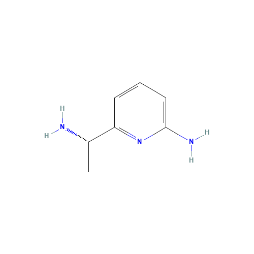 (S)-6-(1-aminoethyl)pyridin-2-amine (CAS: 1213652-75-5) - Chemical Structure and Molecular Formula 