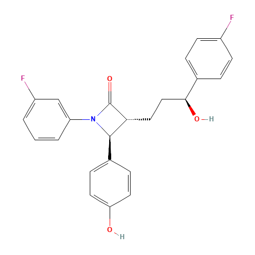 (3R,4S)-1-(3-fluorophenyl)-3-((S)-3-(4-fluorophenyl)-3-hydroxypropyl)-4-(4-hydroxyphenyl)azetidin-2-one (CAS: 1700622-06-5) - Related Chemical Product