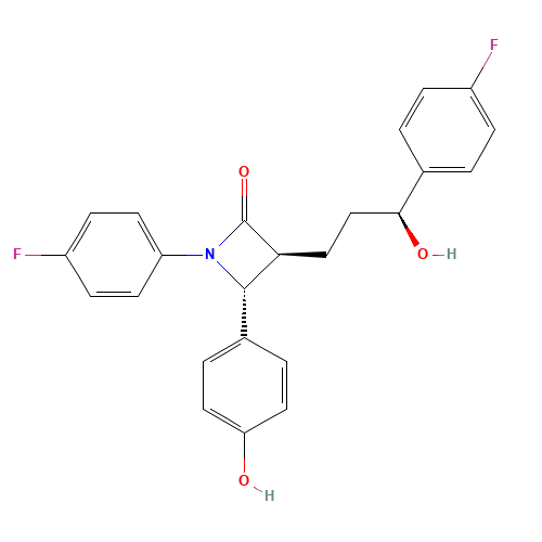 (3S,4R)-1-(4-fluorophenyl)-3-((S)-3-(4-fluorophenyl)-3-hydroxypropyl)-4-(4-hydroxyphenyl)azetidin-2-one (CAS: 1593543-00-0) - Related Chemical Product
