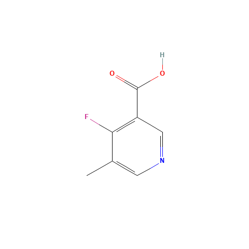 4-Fluoro-5-methylnicotinic acid (CAS: 1211529-58-6) - Chemical Structure and Molecular Formula 