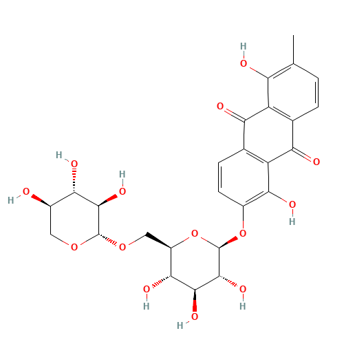 Morindin (CAS: 60450-21-7) - Chemical Structure and Molecular Formula 