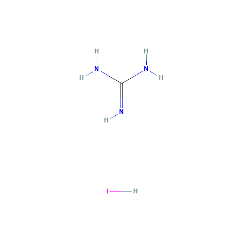 Guanidine Hydroiodide (CAS: 19227-70-4) - Chemical Structure and Molecular Formula 