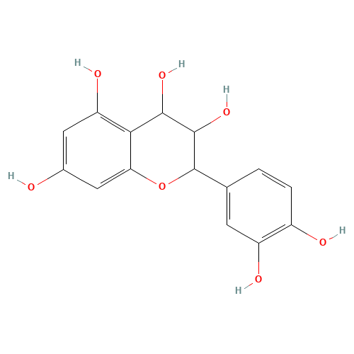 LEUCOCYANIDIN POLYMER (CAS: 480-17-1) - Chemical Structure and Molecular Formula 