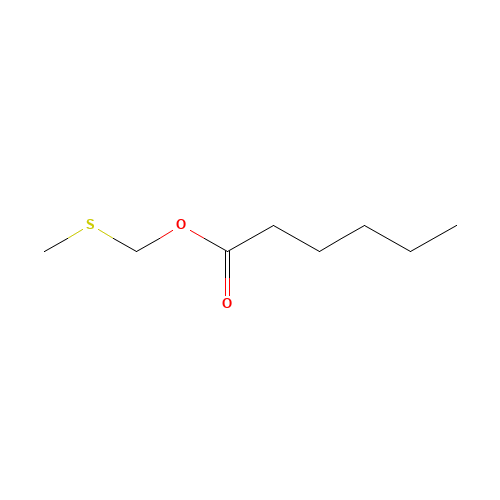 METHYLTHIOMETHYL HEXANOATE (CAS: 74758-91-1) - Chemical Structure and Molecular Formula 