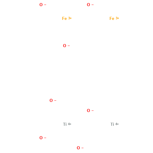 IRON (II) TITANIUM OXIDE (CAS: 12022-71-8) - Chemical Structure and Molecular Formula 