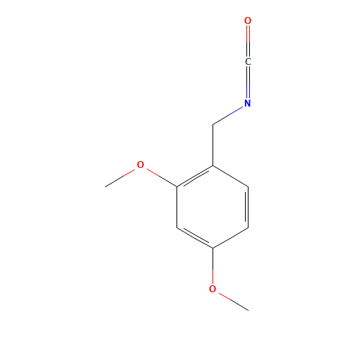 2 4-DIMETHOXYBENZYL ISOCYANATE 97 (CAS: 93489-13-5) - Chemical Structure and Molecular Formula 