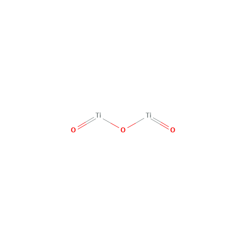 Titanium(III) oxide (CAS: 1344-54-3) - Chemical Structure and Molecular Formula 