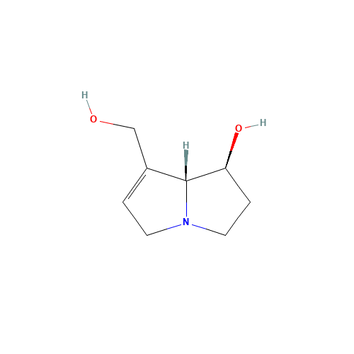 Heliotridine (CAS: 520-63-8) - Chemical Structure and Molecular Formula 